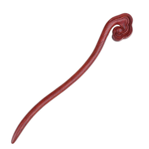 Jiangnan first saw red wood decorative hairpins, retro-style wooden simple hairpins, holding the moon, Hanfu, Chinese style DIY hairpins, No. 1 Xiangyun