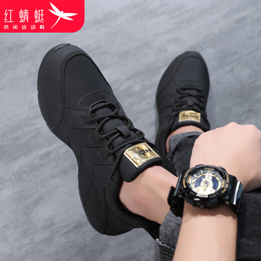 Red Dragonfly men's shoes, leather-covered sports casual shoes, men's dad shoes, height-increasing shoes for men C0TT04741