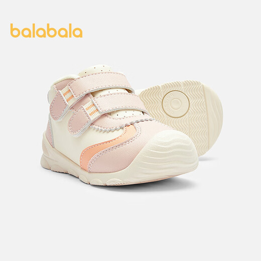Balabala children's shoes toddler shoes baby shoes boys and girls baby shoes plus velvet 2025 autumn and winter sports shoes 209425144202