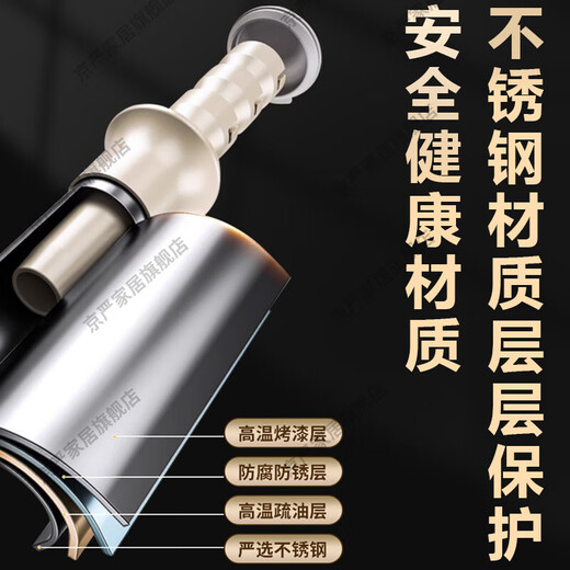 Jingyan German Quality Sausage Enema Manual Home Sausage Stuffing Tool Sausage Sausage Machine Can Sausage Artifact Thickened and Hardened 304 Stainless Steel Equipped with Enema Mouth*4 Multifunctional Hand Push Sausage Enema Machine Home