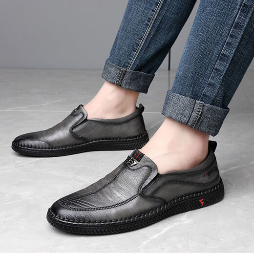 
Yagroy Petroleum Gas Station Anti-static Shoes Working Shoes Men's Shoes Summer 2024 New Leather Shoes British Perfect One-Play 677 Black 44