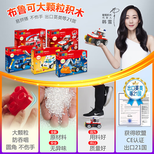 Compatible with ever-changing large particle building blocks, children's construction toys for 1-6 years old and 3rd birthday gift. Enhanced remote control police car - 9 variable shapes