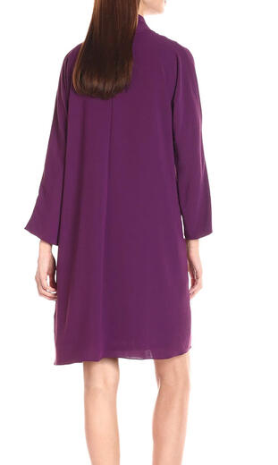 Adrianna Papell Women's Draped Jacket Lace Dress Winter Blackberry 10