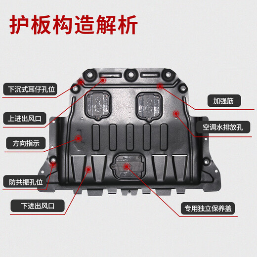 Guangdai Honda Accord engine lower fender chassis modified original 3D fully surrounded aluminum alloy manganese steel chassis fender 23-24 11th generation Accord 3D aluminum magnesium