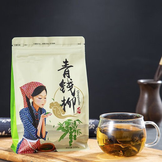 
Special tender leaves green money willow tea Hunan Zhangjiajie Jinqian Liu Tea Health Tea Special tender leaves 500 grams