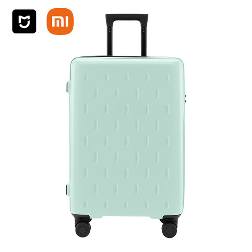 95% new Mijia Xiaomi suitcase 24-inch trolley case large-capacity suitcase universal wheel password box men's and women's leather suitcase green