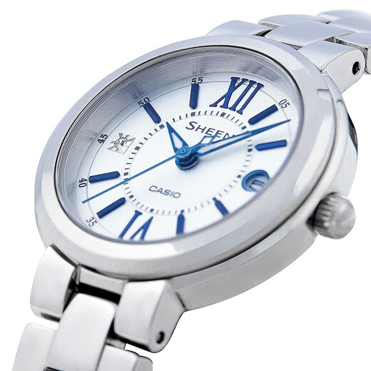Casio (CASIO) watch women's sheen series sapphire mirror business fashion versatile guardian watch for women to give to girlfriend trendy watch SHE-4528D-7A sapphire mirror