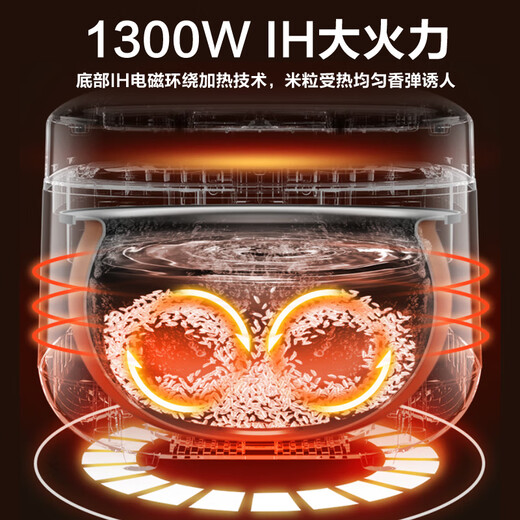 苏泊尔（SUPOR）电饭煲电饭锅4LIH电磁加热精铁球釜3-8人特色烘焙发面功能家用智能电饭煲40HC653