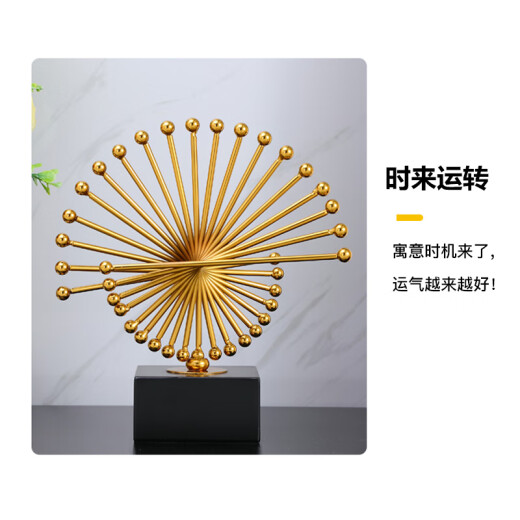 Ge Xilun's office decoration ornaments lead high-end boss's living room furnishings to attract wealth and career, creative good things come and go in time, indoor TV, home entrance screen, porch, resin gourd, deer, come and go in time, large size