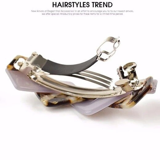 Capuchin Monkey Versatile Large Hairpin Adult Women Elegant Headwear Korean Style Hair Accessory Ponytail Clip Spring Clip One-word Clip Top Clip Coffee