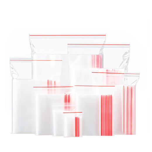 Miaoxinsi Food Ziplock Bag Thickened Waterproof Transparent Dustproof Storage Bag Sealed Plastic Packaging Bag Sample Freshness Sealed Bag