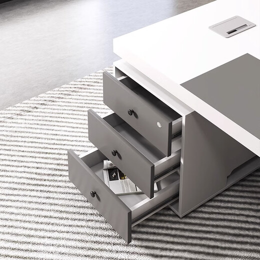 Oupinrui boss desk simple modern desk computer table and chair combination financial manager desk executive desk executive desk 1.6 meters boss desk