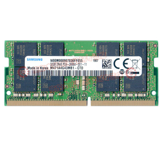 Samsung (SAMSUNG) original DDR4 PC4 fourth-generation notebook all-in-one computer memory stick is suitable for Lenovo Savior, Dell Inspiron, ASUS Tianxuan, HP, Xiaomi, Huawei, etc. DDR4 2666 32G notebook memory stick