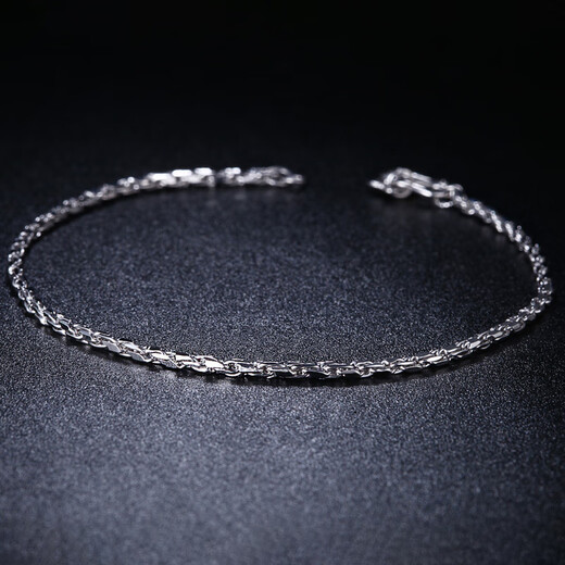 Pt.Charm platinum bracelet pt950 women's Korean style simple personality niche design platinum bracelet for Valentine's Day for girlfriend, chain length 16+3cm, ready stock 6.4-6.5g