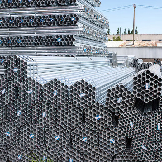 Hot-dip galvanized round steel pipe, anti-rust shelf pipe, galvanized steel pipe threading pipe, hollow round iron pipe, welded steel, DN65 price per meter, wall thickness 2mm