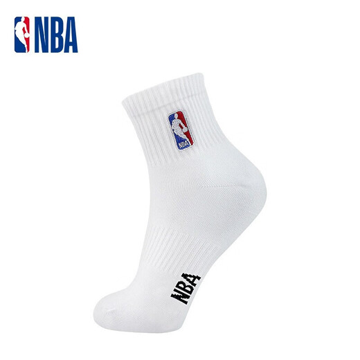 NBA mid-calf basketball running sports socks for men, women, children, older children, and students in autumn and winter, 4 pairs of comfortable and casual boneless cotton socks