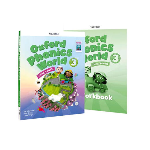 新版牛津自然拼读教材 Oxford phonics world 3级别 主课本+练习册+APP+外教视频课程 （牛津大学出版社） 启发孩子发音能力 提升阅读能力 英文原版进口 儿童英语学习