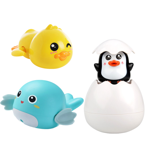 Baby bath toys, children's bath, baby swimming and splashing, little turtles, boys and girls playing in the water, little ducks, little yellow ducks, spraying water eggs + little turtles + little dolphins