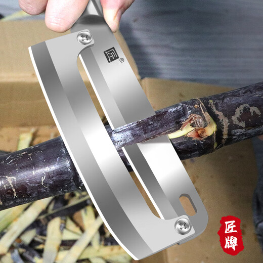 Jiangjiang brand stainless steel sugar cane peeling knife pineapple knife peeling fruit knife special commercial professional peeler pineapple knife Jiangjiang brand all steel sugar cane knife 2.7 mm thick