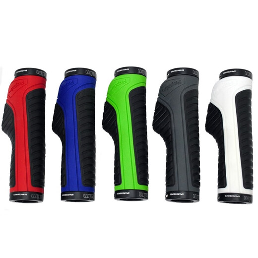 Propalm Gecko Bicycle Handlebar Mountain Bike Handlebar Bilateral Locking Grip Cycling Equipment Anti-Slip Shock Absorbing Bilateral Locking Grip 1940EP Deformed Grip Cover - Black Green