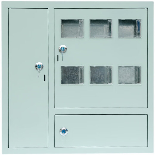 Indoor and outdoor electric meter box for 2 households, 4 meters for 6 households, 8 households, 10 meters, 12 digits for 15 households, stainless steel meter box concealed and exposed, 8 households 810*700*170