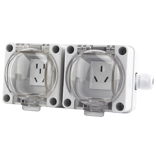 Yingxin outdoor waterproof socket surface-mounted rainstorm-proof five-hole socket outdoor wall socket bathroom integrated protective socket flat cover single 5-hole