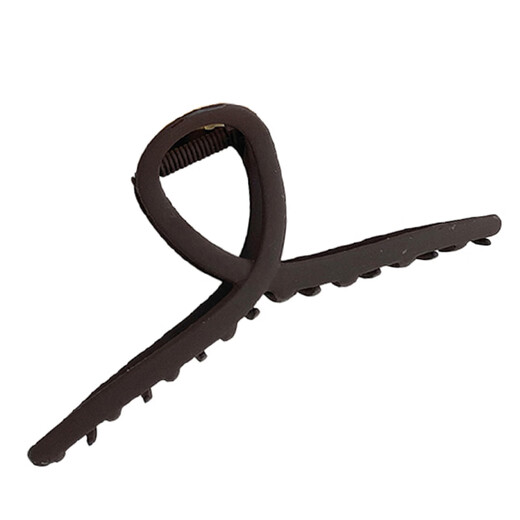 Xiang Wan Hair Clip, Western Style Earth Color Hair Clip, Frosted Shark Clip, Women's High-end Clip, Hair Clip on the Back of the Head