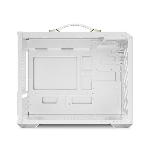 动力火车（PowerTrain）未知玩家X200白色MATX机箱玻璃侧透立式桌面便携式手提ITX外壳 Type-C接口 支持240水冷 6风扇位