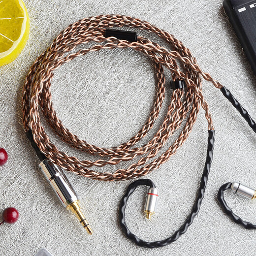 Line Art Craftsman MMCX headphone cable pin orchid diagram is suitable for N3 Shure 535/846 headphone cable 8-strand 4.4 balanced headphone upgrade wire 2.5 L-shaped balanced head