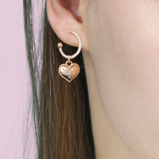 Chiba Jewelry 18K gold diamond pendant for women, simple loving fashion, versatile, light luxury, birthday gift for girlfriend