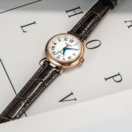 Tissot (TISSOT) Swiss watch for women, the same style as the Carrie Little Beauty women's watch, gift for girlfriend, Valentine's Day gift, mechanical T126.207.36.013.00 brown belt