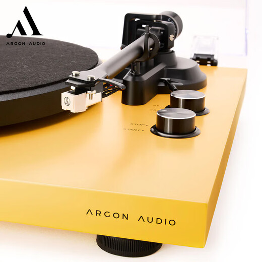 ARGON AUDIO ARGON TTMK2 vinyl record player upgraded version vinyl turntable hifi audiophile grade gramophone retro desktop electric amber (TT MK2 upgraded version)