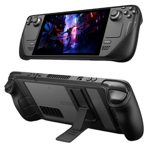 JSAUX Jishuo is suitable for steamdeck oled protective shell bracket accessories tpu soft shell protective cover all-in-one all-inclusive anti-fall and anti-slip game handheld peripheral PC0105