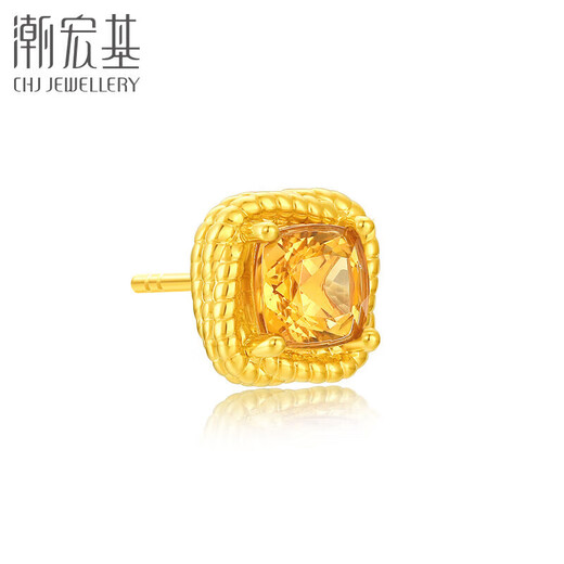 Chao Acer 18K gold crystal earrings for women’s birthday gift to Jian Jingtong EEK36500087 single model