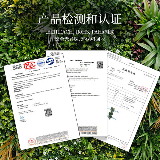 Co-create lawn CCGrass simulated plant wall green plant wall turf indoor and outdoor wall decoration plastic fake flower image background wall Spring Garden 1m*1m