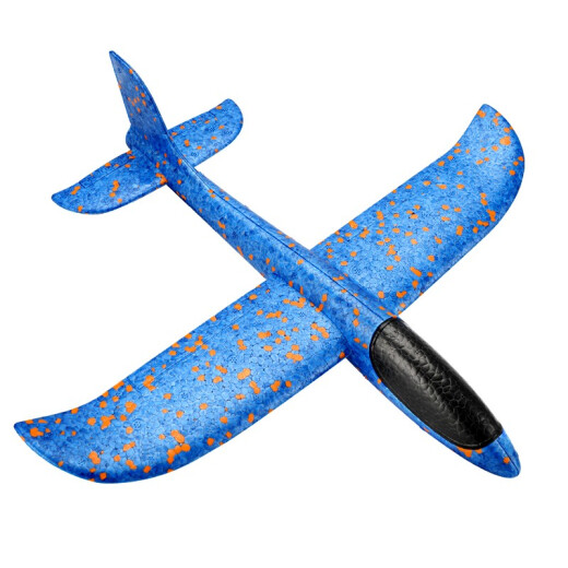 Ozhijia children's toys hand-thrown hand-thrown airplane gliding foam airplane outdoor toy model airplane blue