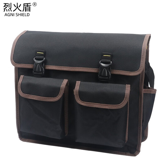 Agni shield electrician's tool bag canvas air conditioning repair shoulder Oxford thickened large storage tool bag single shoulder tool bag large size 081