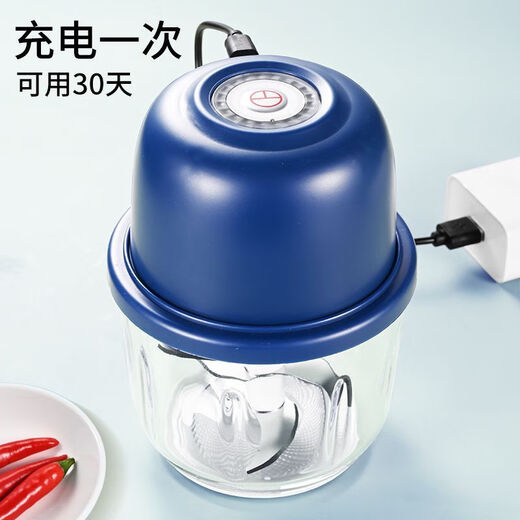 Special offer electric garlic beater new style garlic beater garlic chili kitchen household meat grinder meat hammer strong power 1 pack one-click crushing