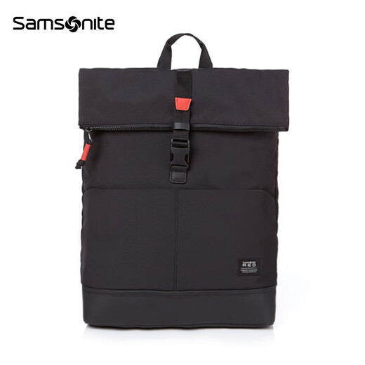 Samsonite Rucksack Computertasche Mode Casual Light School Bag Rucksack Geschenk für Freund Ehemann HD4 Schwarz