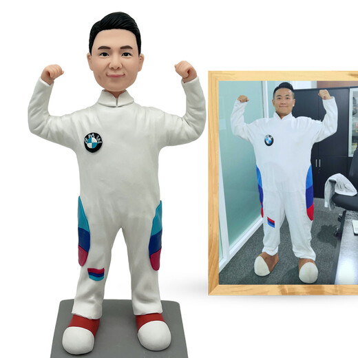 Descendants of Tao Soft Clay Doll AI Photo Customized Clay Figure Real-life Doll 3D Portrait Sculpture Doll Character Hand Figure Wedding Gift Recommended 22cm Single Person Made by a 12-Year-Old Master
