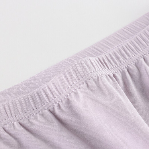 Pack of 3 guns and 3 pieces Class A antibacterial modal girls and children's students' flat underwear 59074B0 white+pink+purple 160