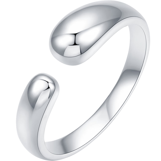 Saturday Fu PT950 platinum ring women's plain ring open style B0113312 size 14 about 5.38g birthday gift