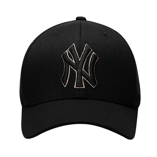 美职棒（MLB）旗舰官网男女硬顶帽子秋冬季休闲帽遮阳鸭舌帽情侣棒球帽礼物 纽约洋基队/金标 均码 F