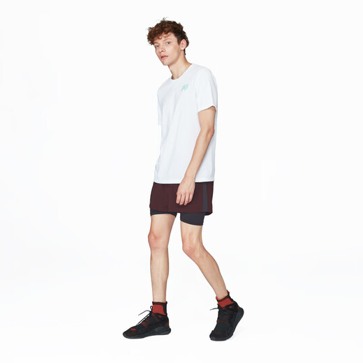 Particle Fever Particle Mania Sports Shorts Spring and Summer Men Comfortable Stretch Fake Two-Piece Running Fitness Shorts 12356 Navy S