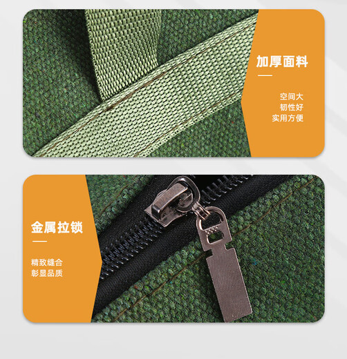 Nuzheng tool bag thickened canvas wear-resistant tools electrician auto repair bag size handbag storage bag multi-function bag 24cm*11cm
