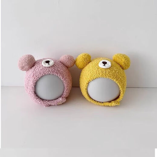 Baby Hat Autumn and Winter Cute and Super Cute Ball Infant and Toddler Pullover Ear Protector Hat for Small Months 2025 New Style Warm Skin Friendly Cotton/Breathable and Untied Protective Font and Ear Protector/Beige Suitable for Ages Within 3 Years-Infant Category A