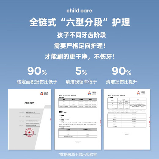 Feile FiliX-VIIV children's electric toothbrush six-type segmented care does not hurt teeth mini 10,000-bristle brush head available for 3-15 years old, Space Blue 3-8 years old - 10,000-bristle 2+gum protection 2+care 1