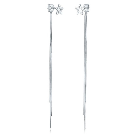 Liuguifu Jewelry Star Earrings PT950 Platinum Earrings Earrings Earrings Earrings Women's Birthday Gift 3.20g