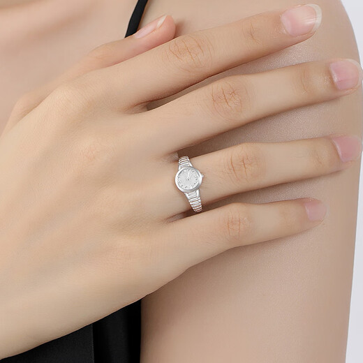 TTMIX platinum PT950 ring watch ring live platinum fashionable women's ring adjustable gift for girlfriend 4.1-4.3g