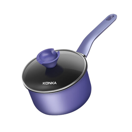 KONKA milk pot, snow pan, baby food supplement pot, instant noodle pot, non-stick small cooking pot, breakfast pot, enlarged and deepened soup pot, hot oil pot KNG-1601-R 16cm